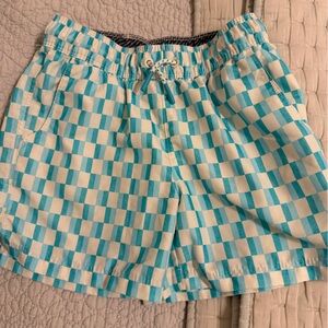 Cat & Jack Blue and White Checkered Women Shorts